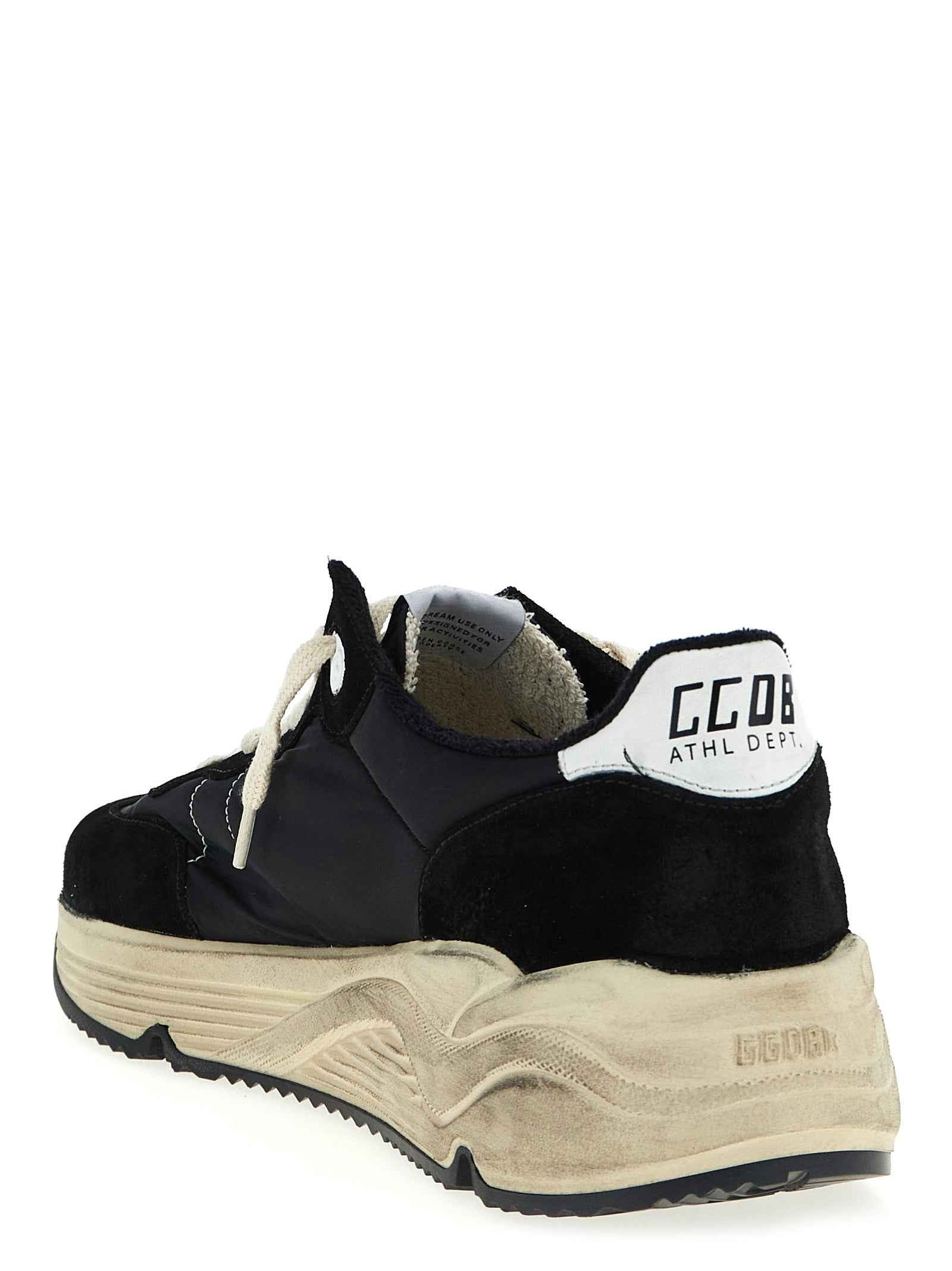 Bicolor Polyester Athletic Sneakers
