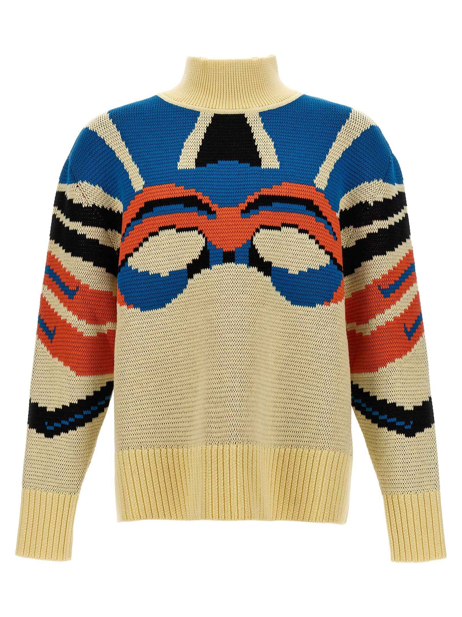 Multicolor Virgin Wool Cardigan