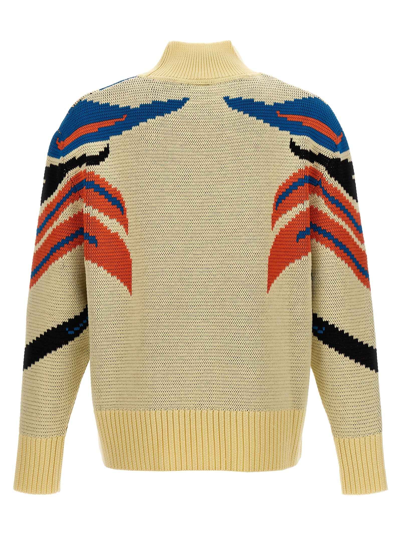 Multicolor Virgin Wool Cardigan