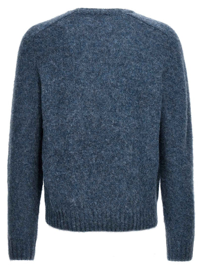 Blue Wool Cardigan