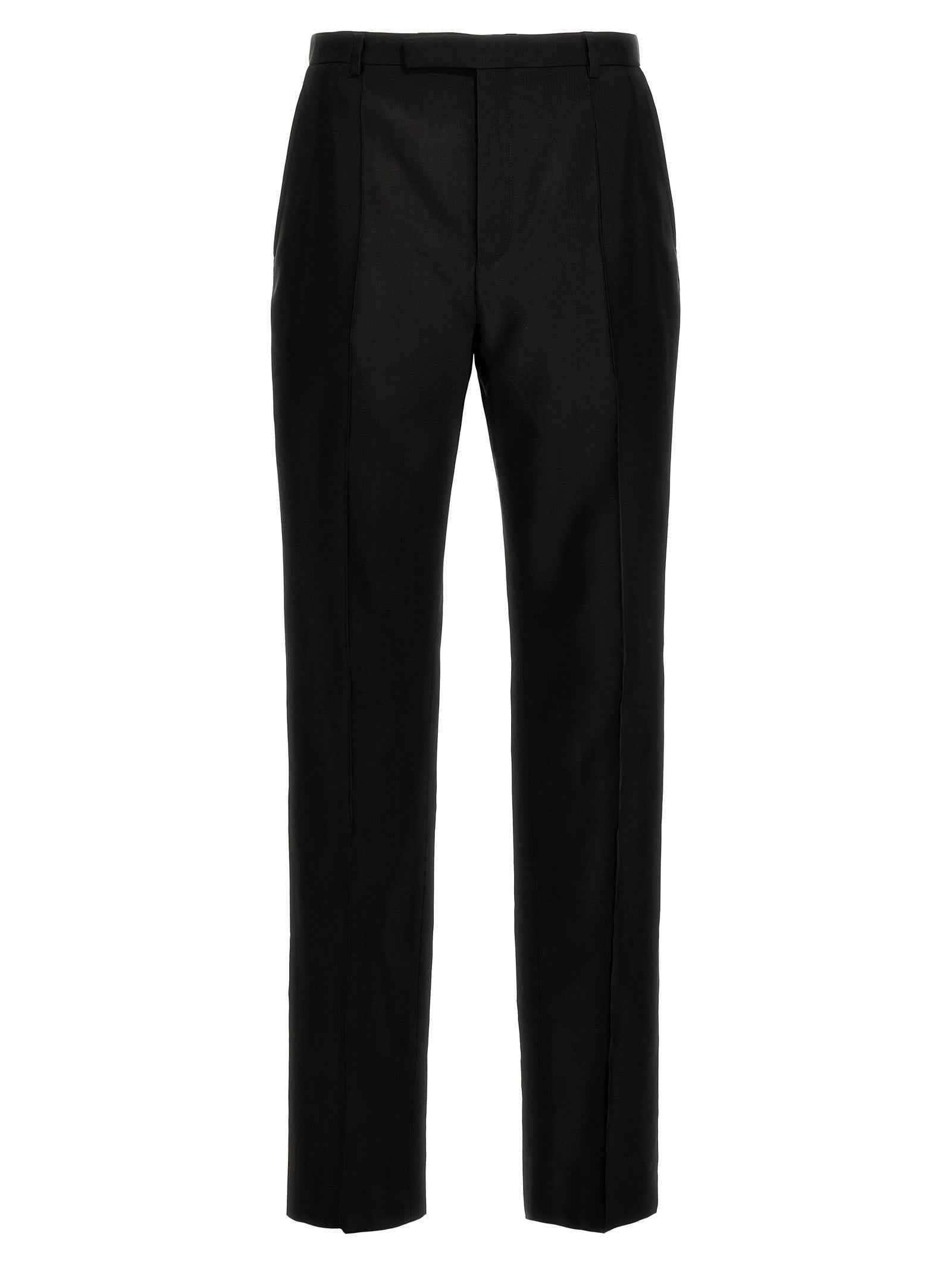Black Acetate Dress Pants
