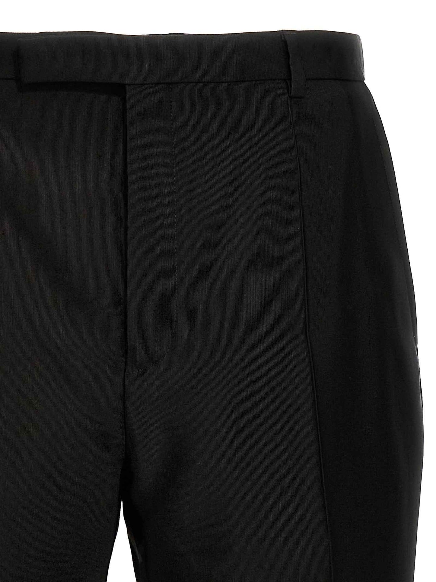Black Acetate Dress Pants