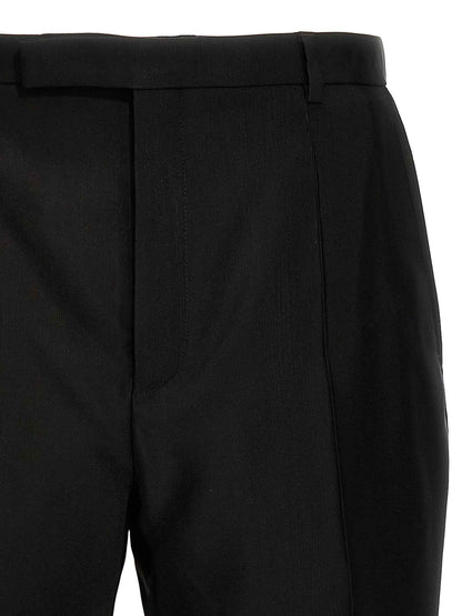 Black Acetate Dress Pants
