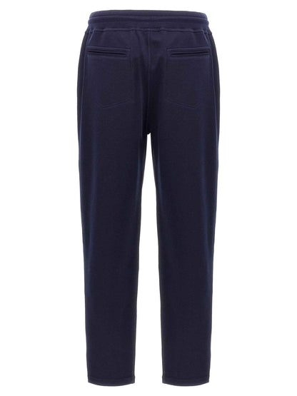 Blue Cotton Joggers (Workout Pants)