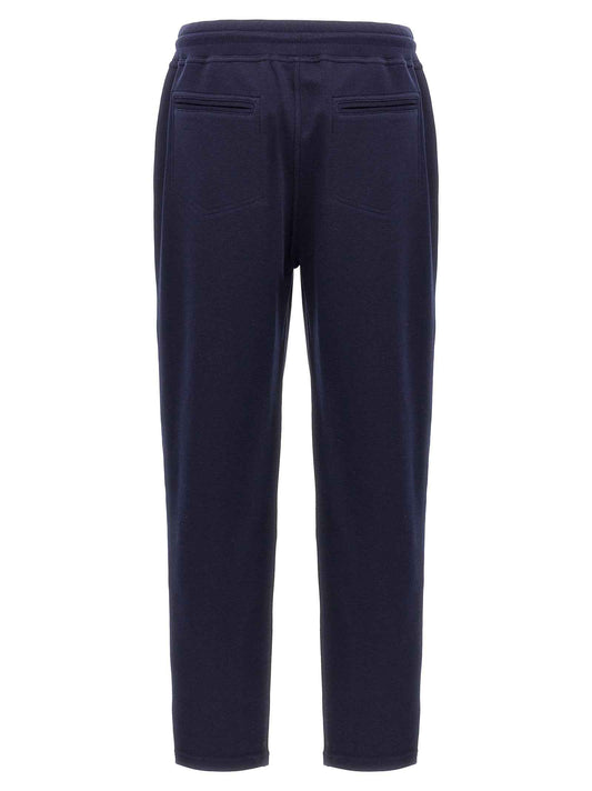 Blue Cotton Joggers (Workout Pants)