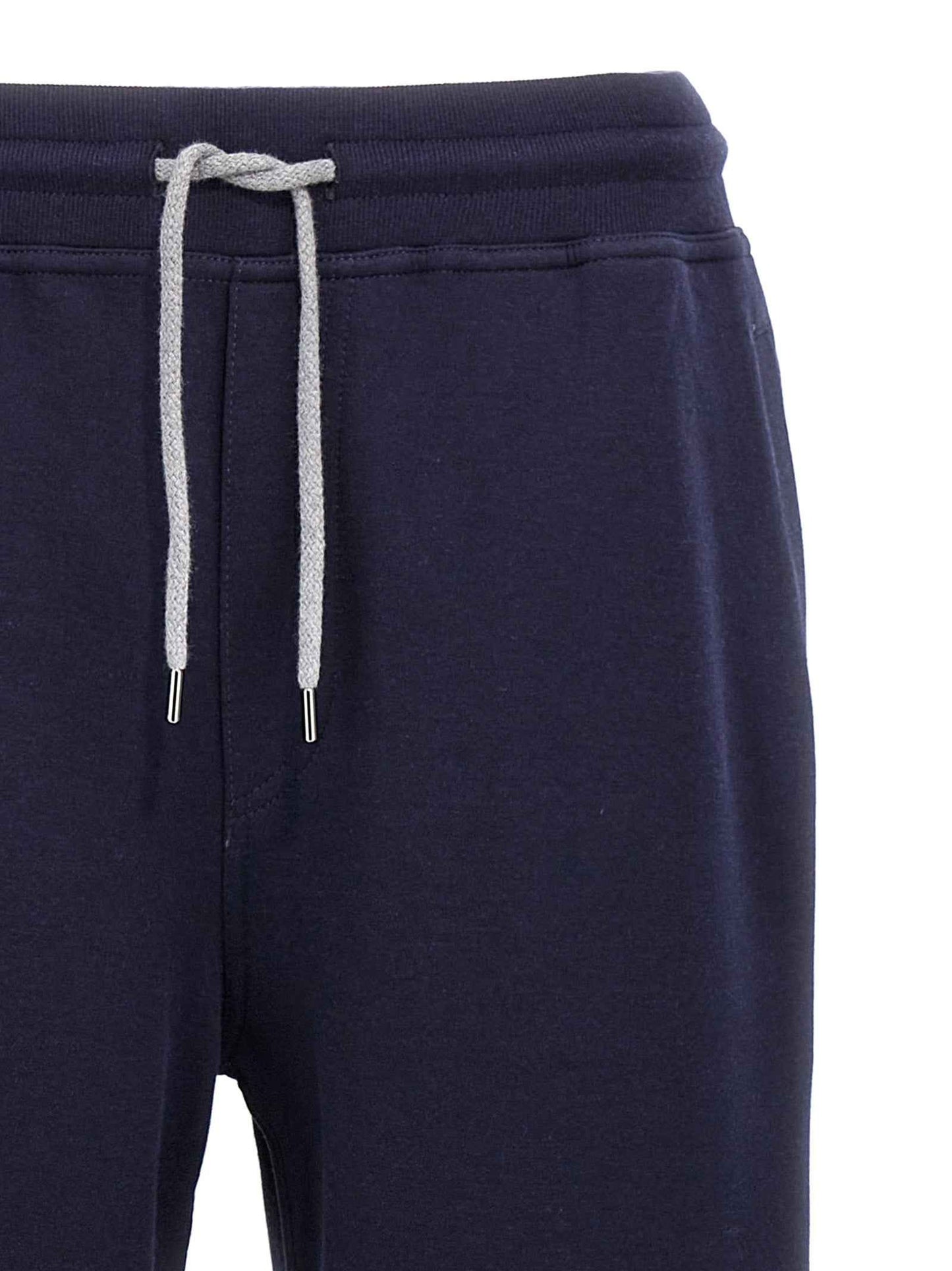 Blue Cotton Joggers (Workout Pants)