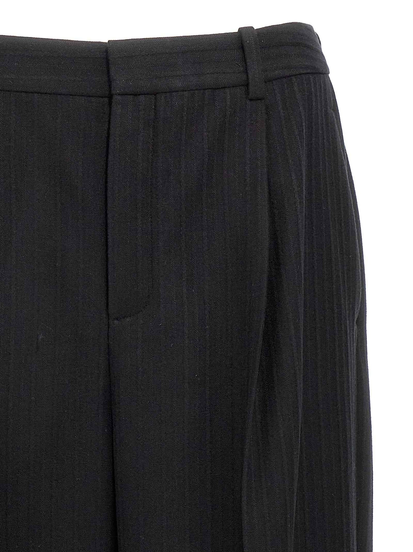 Black Wool Dress Pants