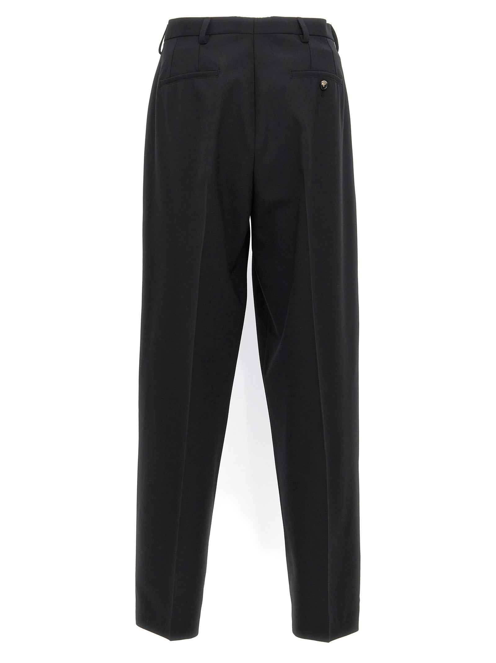 Black Polyester Dress Pants