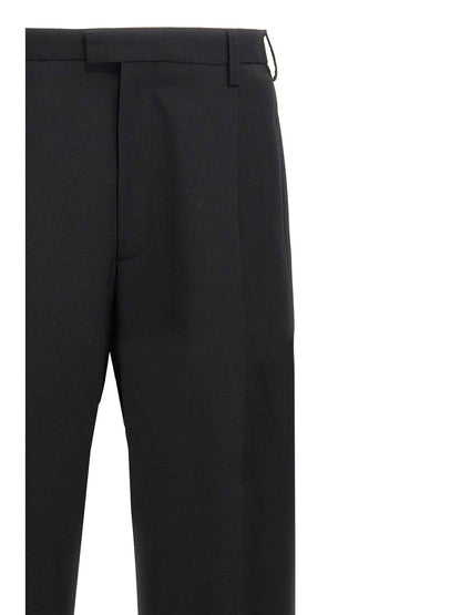 Black Polyester Dress Pants