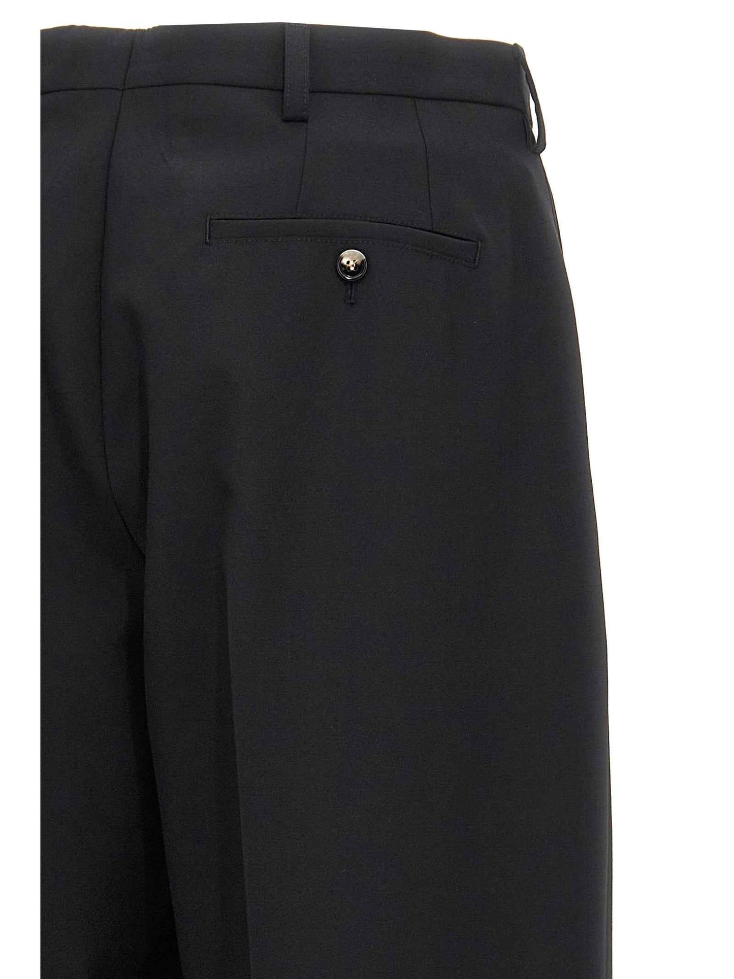 Black Polyester Dress Pants