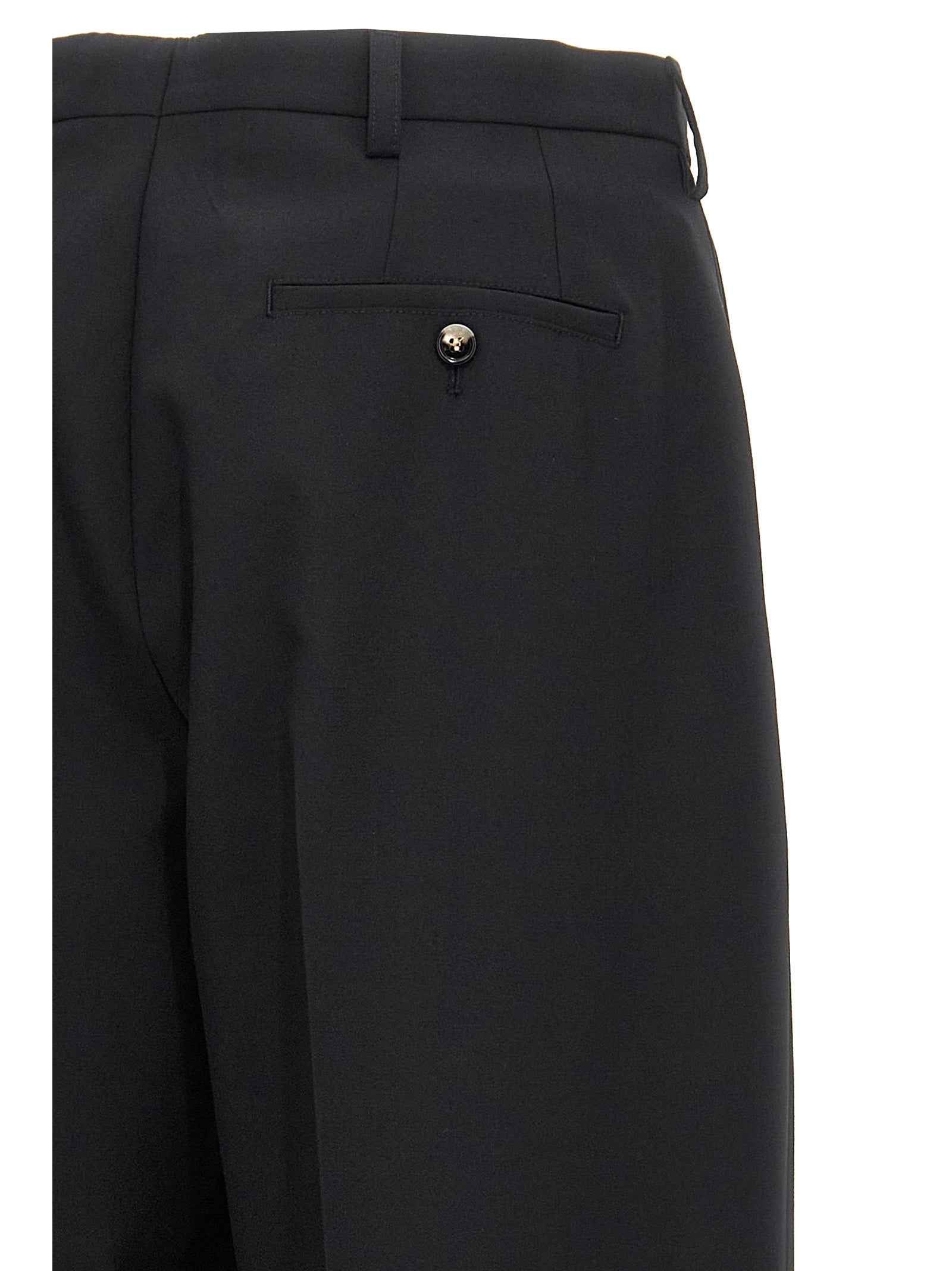 Black Polyester Dress Pants