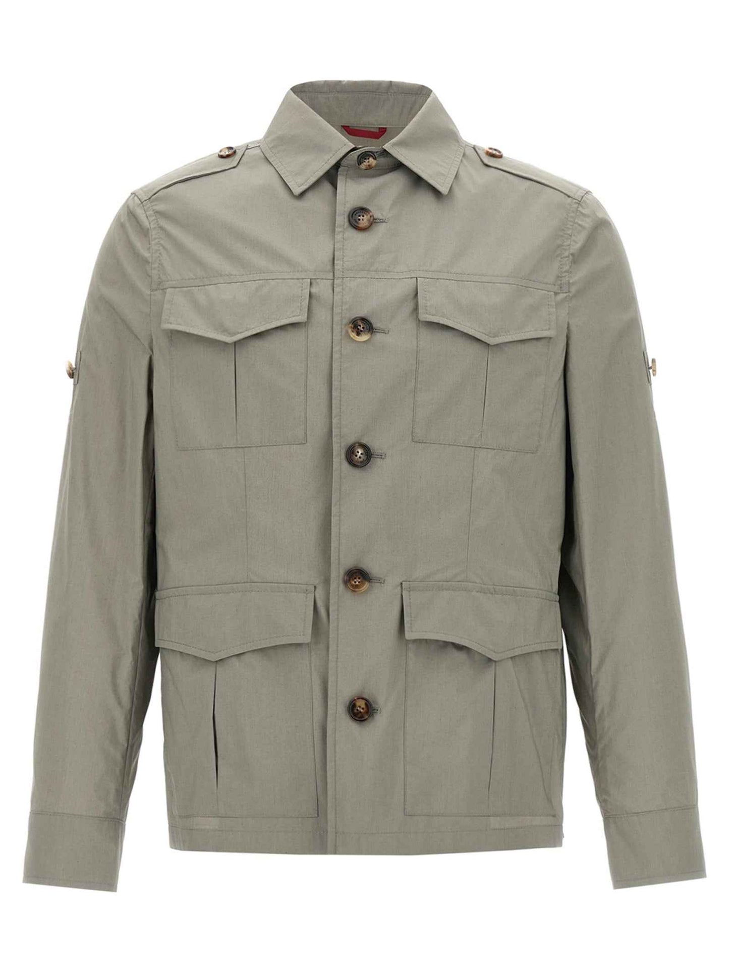 Bicolor Cotton Shell Jacket