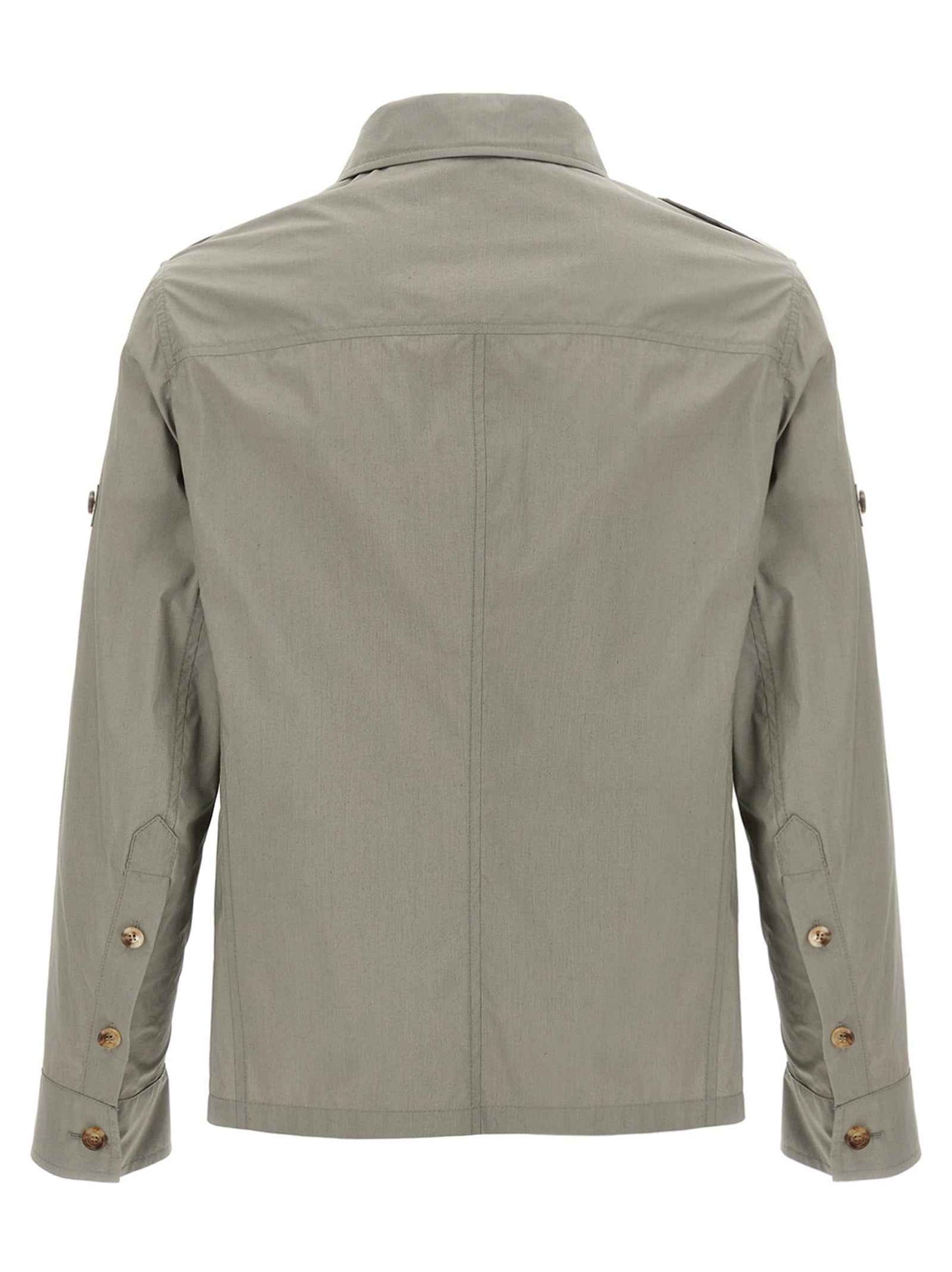 Bicolor Cotton Shell Jacket