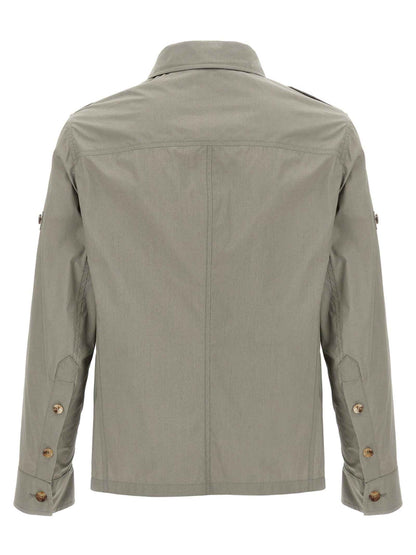 Bicolor Cotton Shell Jacket