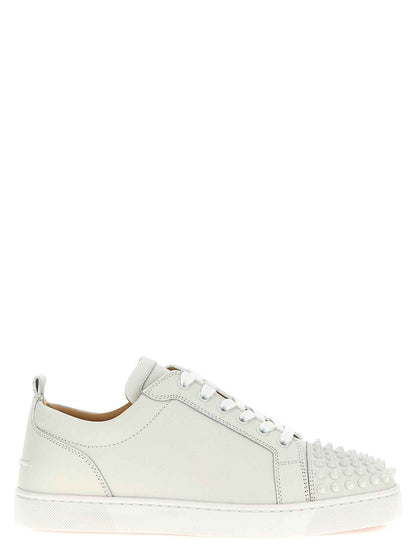 White Calfskin Low Top Sneakers