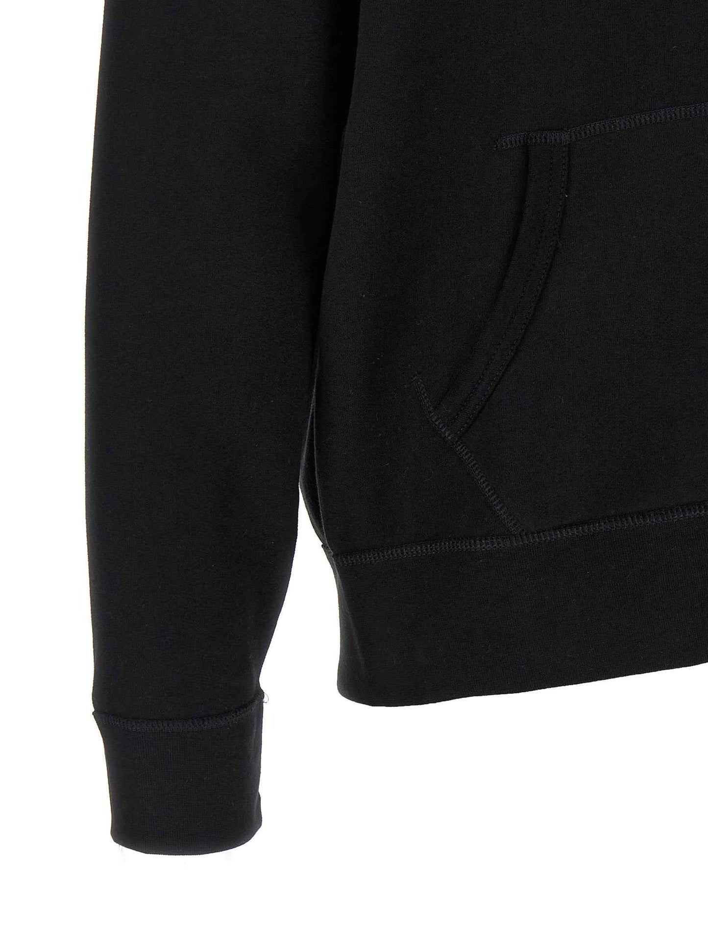 Black Cotton Sweatshirt