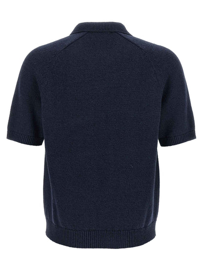Blue Linen Cardigan