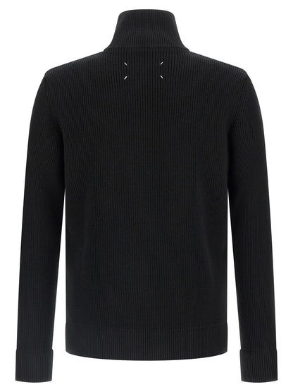 Black Cotton Cardigan