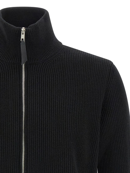 Black Cotton Cardigan