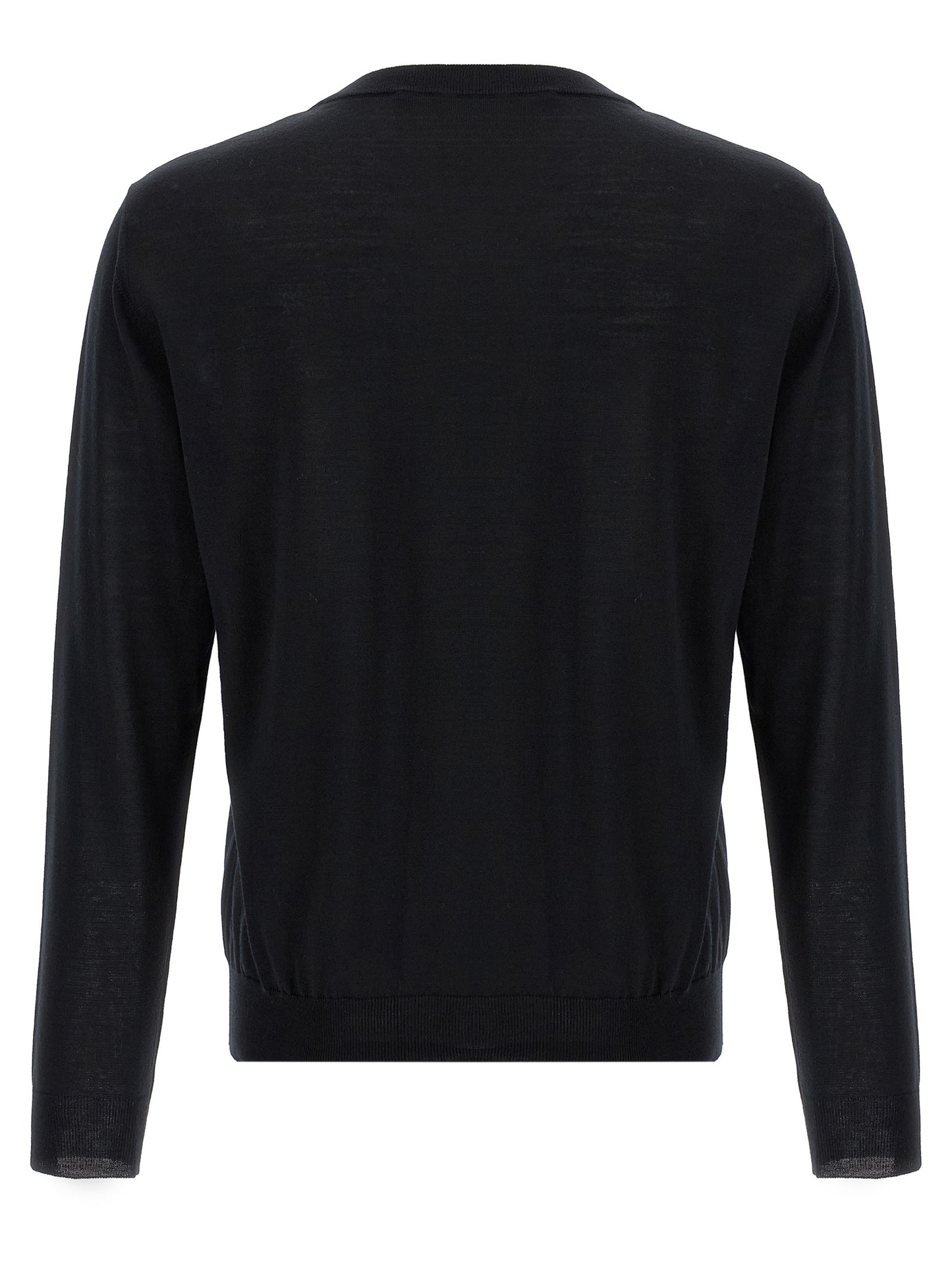 Black Virgin Wool Cardigan