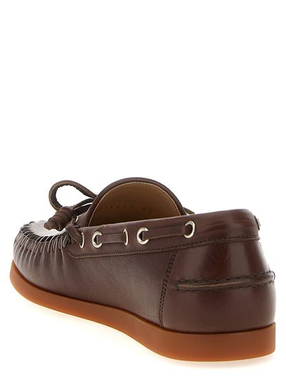 Brown Buffalo Leather Moccassin