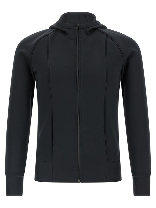 Black Polyester Sweatshirt