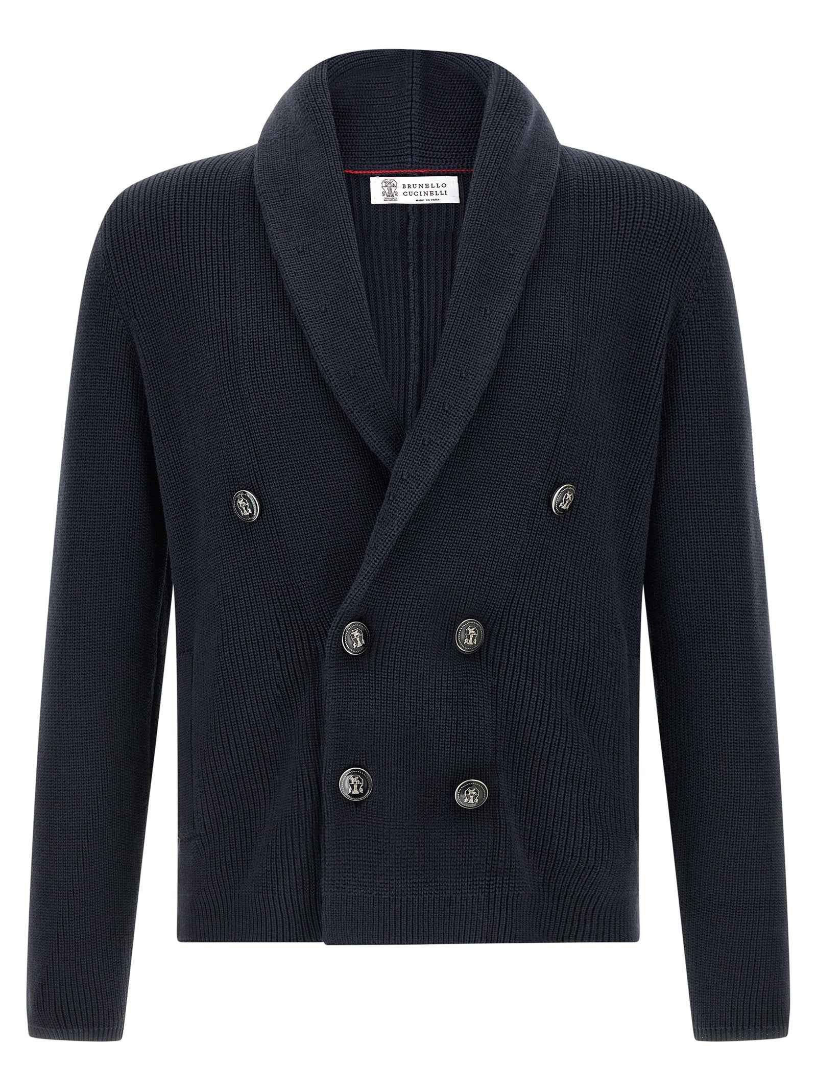 Blue Cotton Cardigan