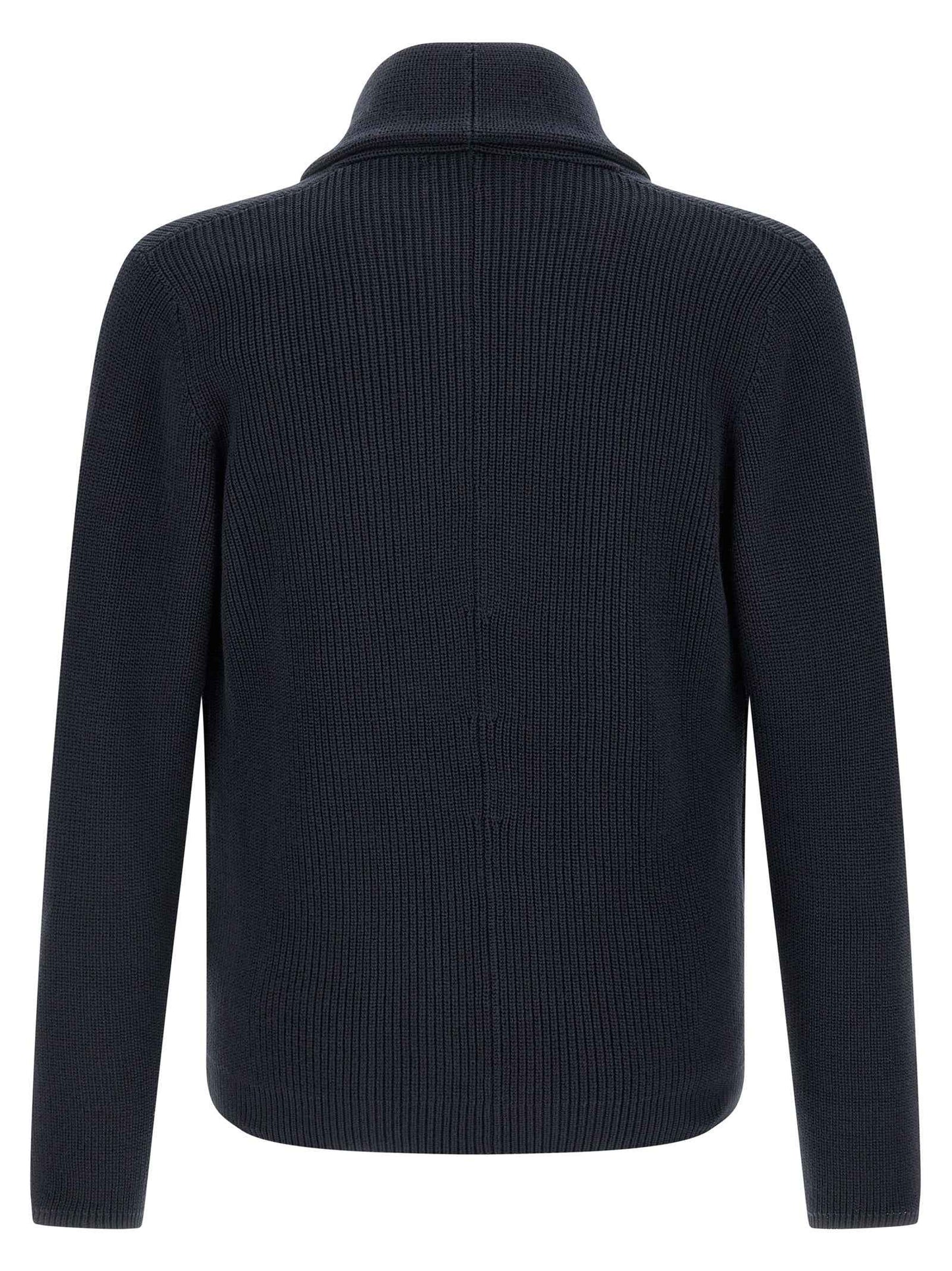 Blue Cotton Cardigan