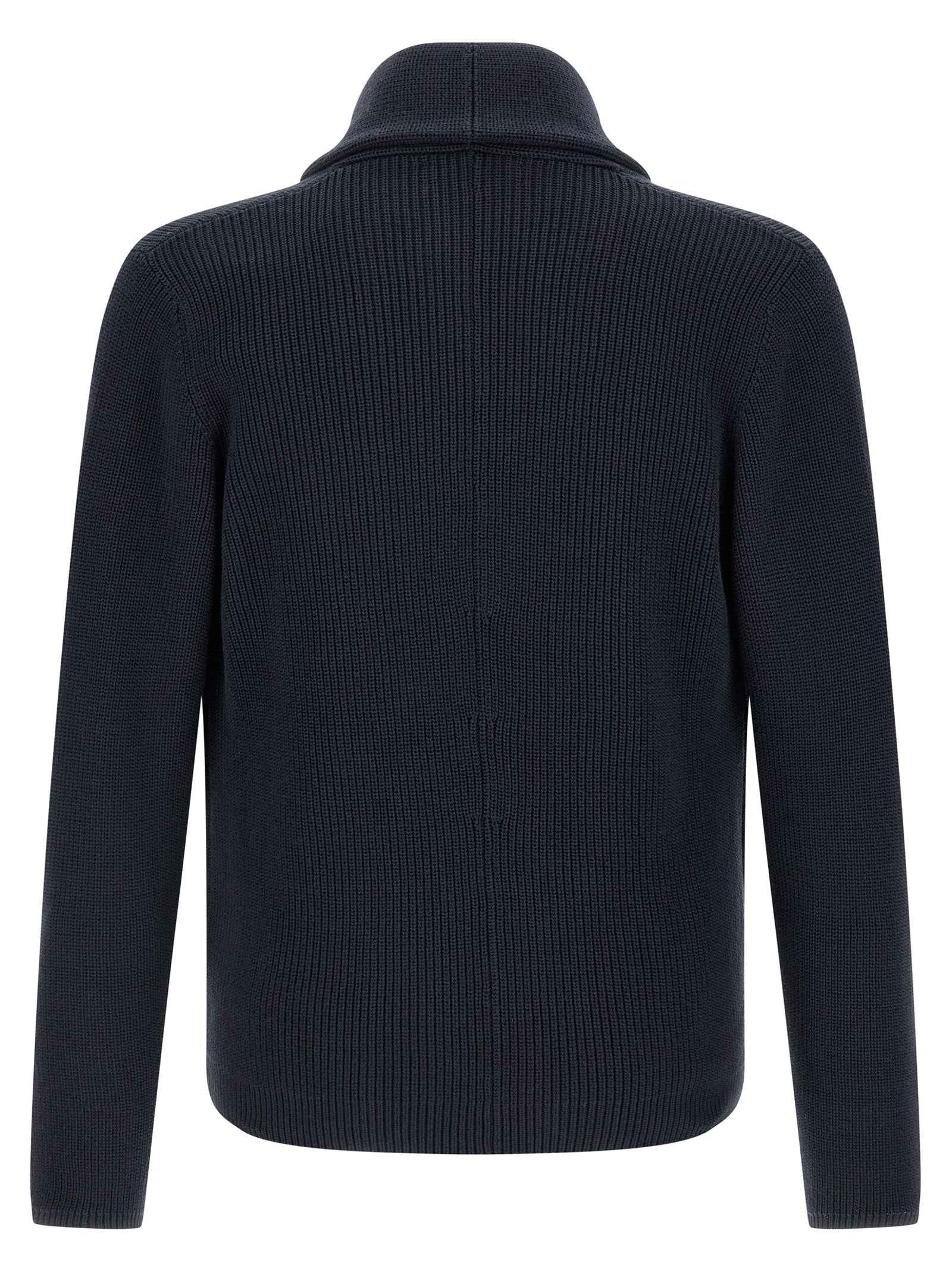 Blue Cotton Cardigan