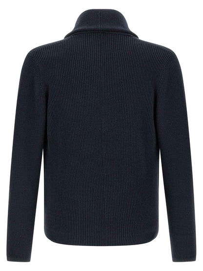 Blue Cotton Cardigan