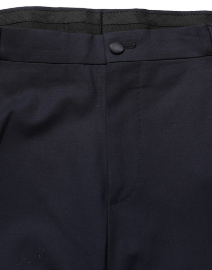 Dark Blue Single Breasted 2 Piece Men Suit