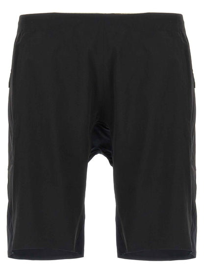 Black Nylon Bermuda Shorts