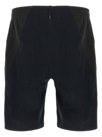 Black Nylon Bermuda Shorts