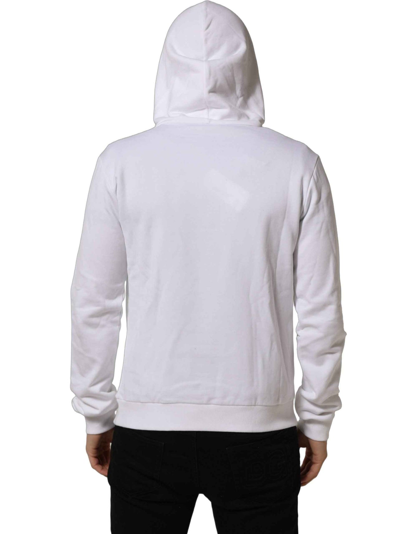 White Sacred Heart Hooded Sweatshirt Sweater