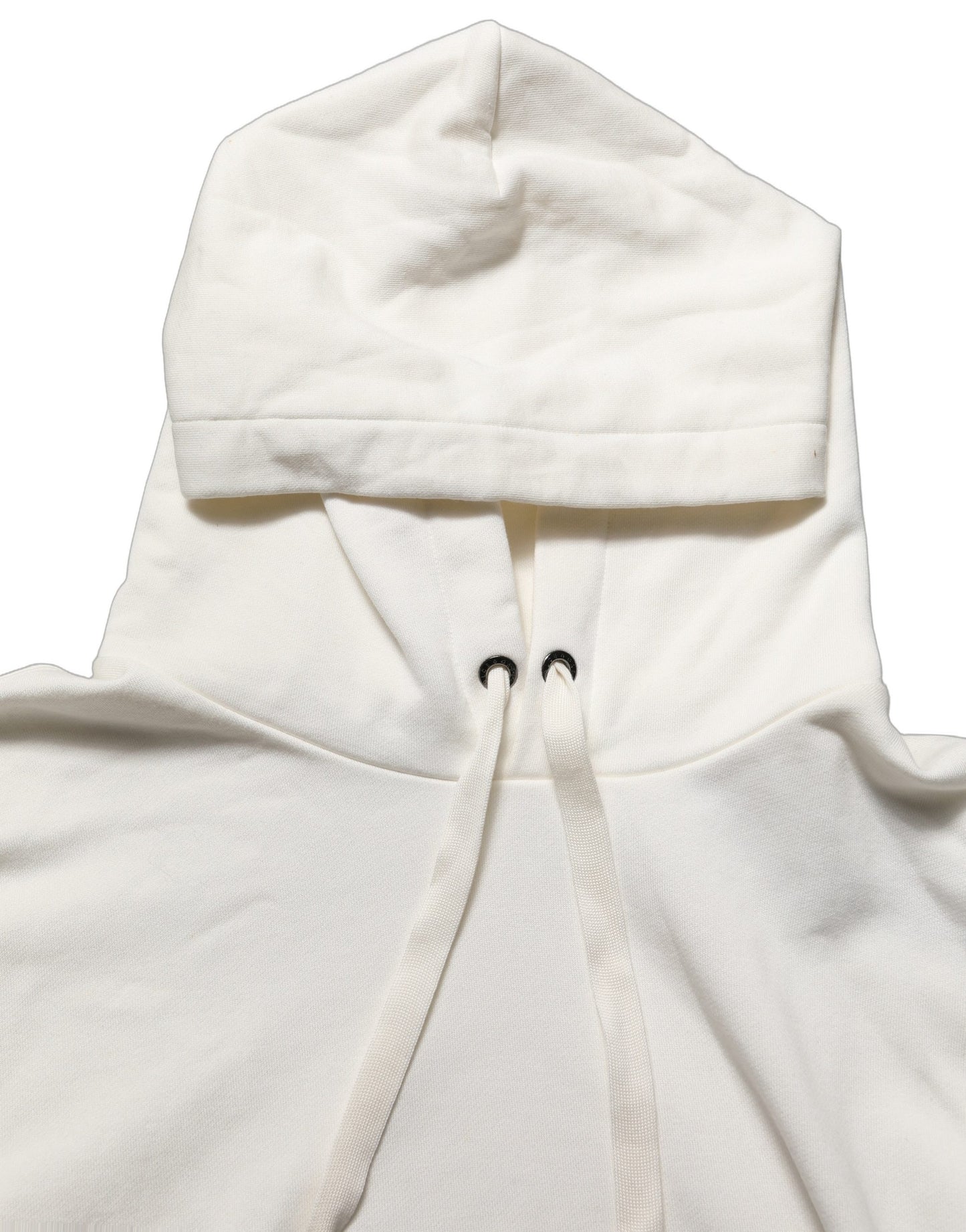 White Logo Hooded PulloverSweatshirt Sweater