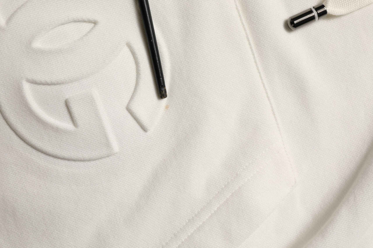 White Logo Hooded PulloverSweatshirt Sweater