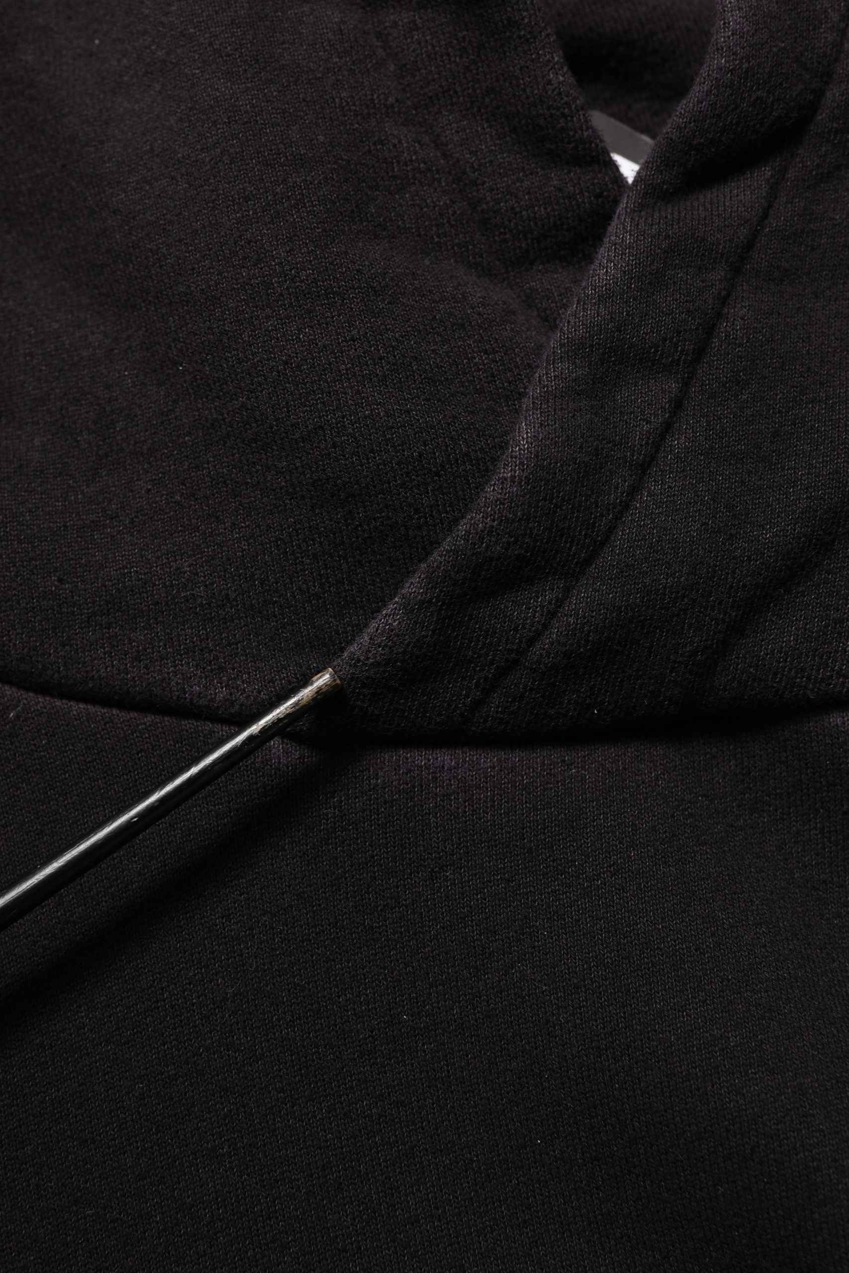 Black Cotton DGVIB3 Hooded Sweatshirt Sweater