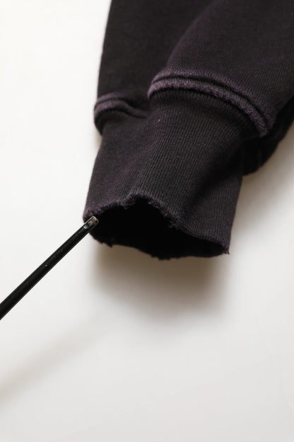 Black Cotton DGVIB3 Hooded Sweatshirt Sweater