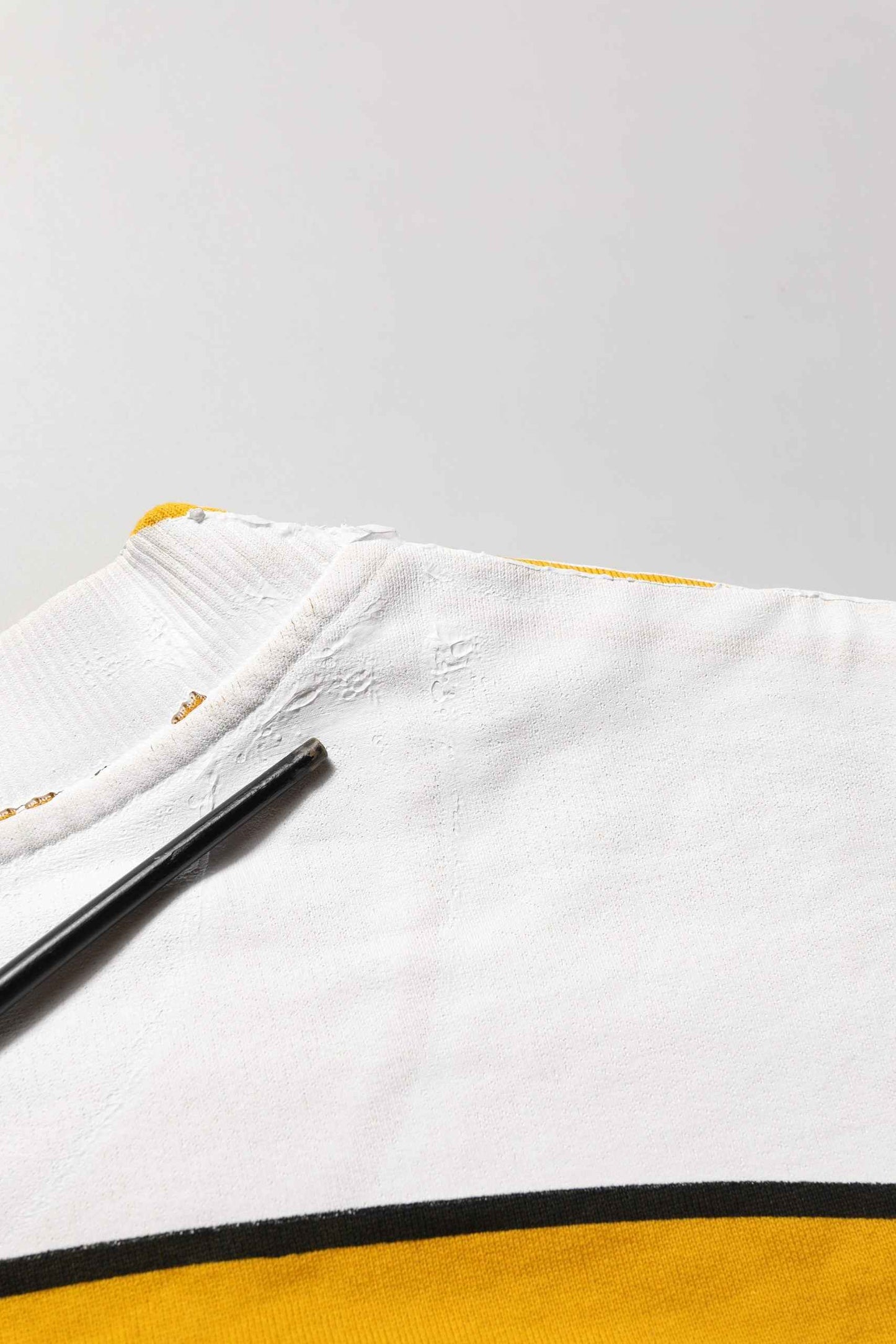 Yellow Crew Neck Jersey Sweatshirt Sweater