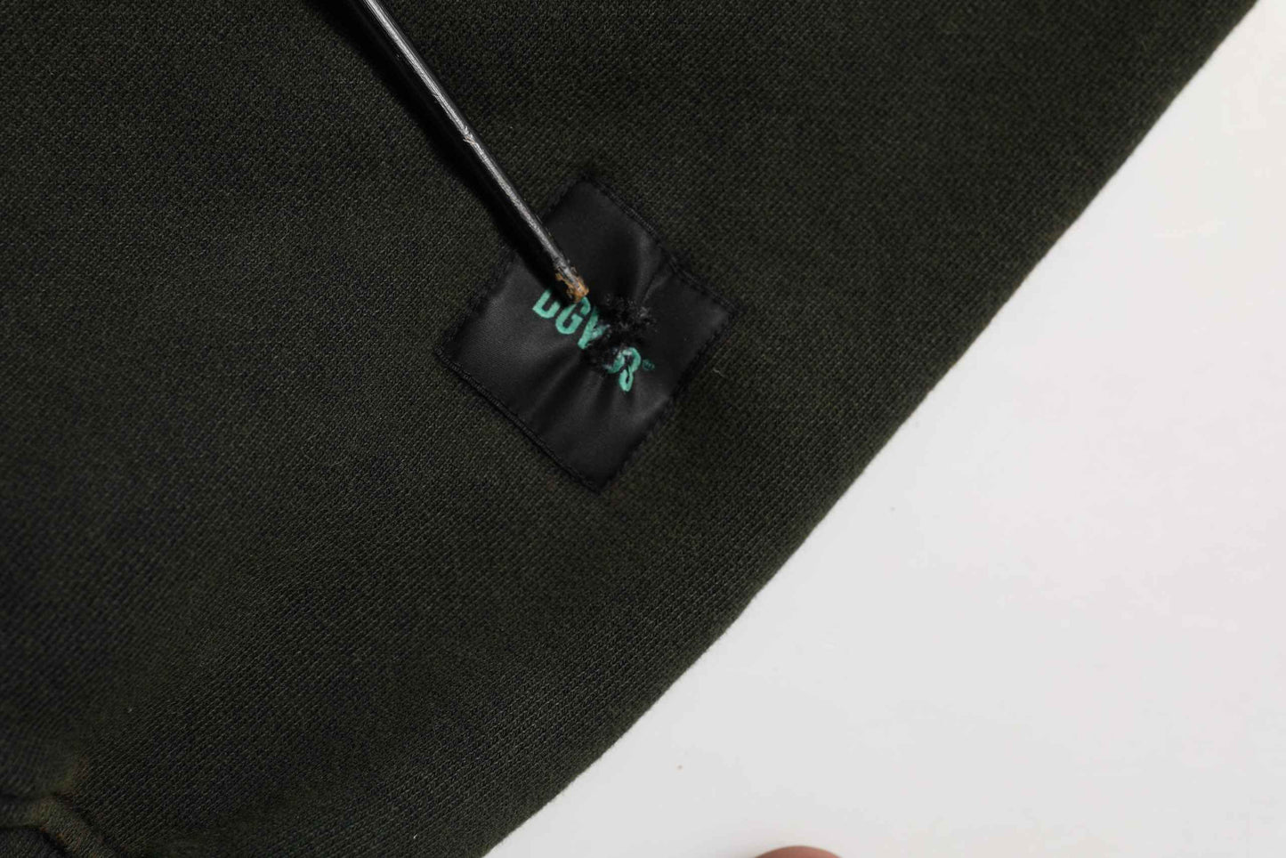 Black Cotton Crew Neck Men Sweatshirt Sweater