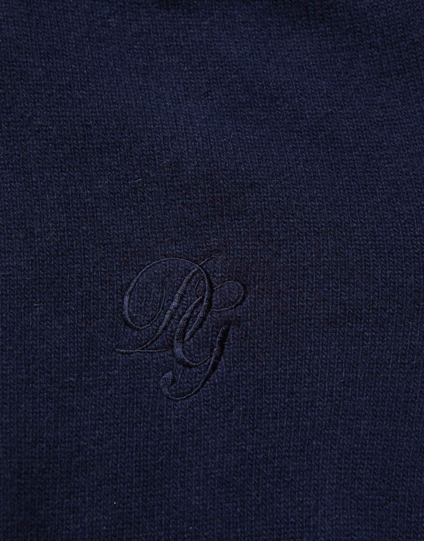 Blue Wool Knit Turtleneck Pullover Sweater