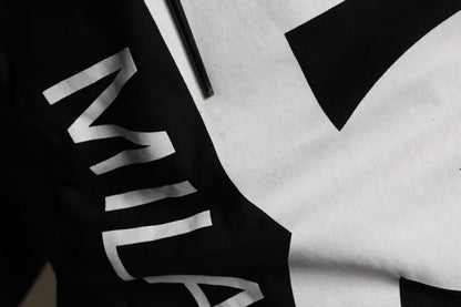 Black Cotton Logo Print Sweatshirt Sweater