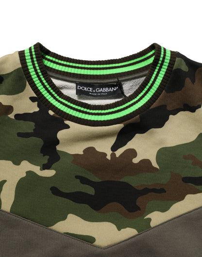 Multicolor Camouflage Sweatshirt Men Sweater