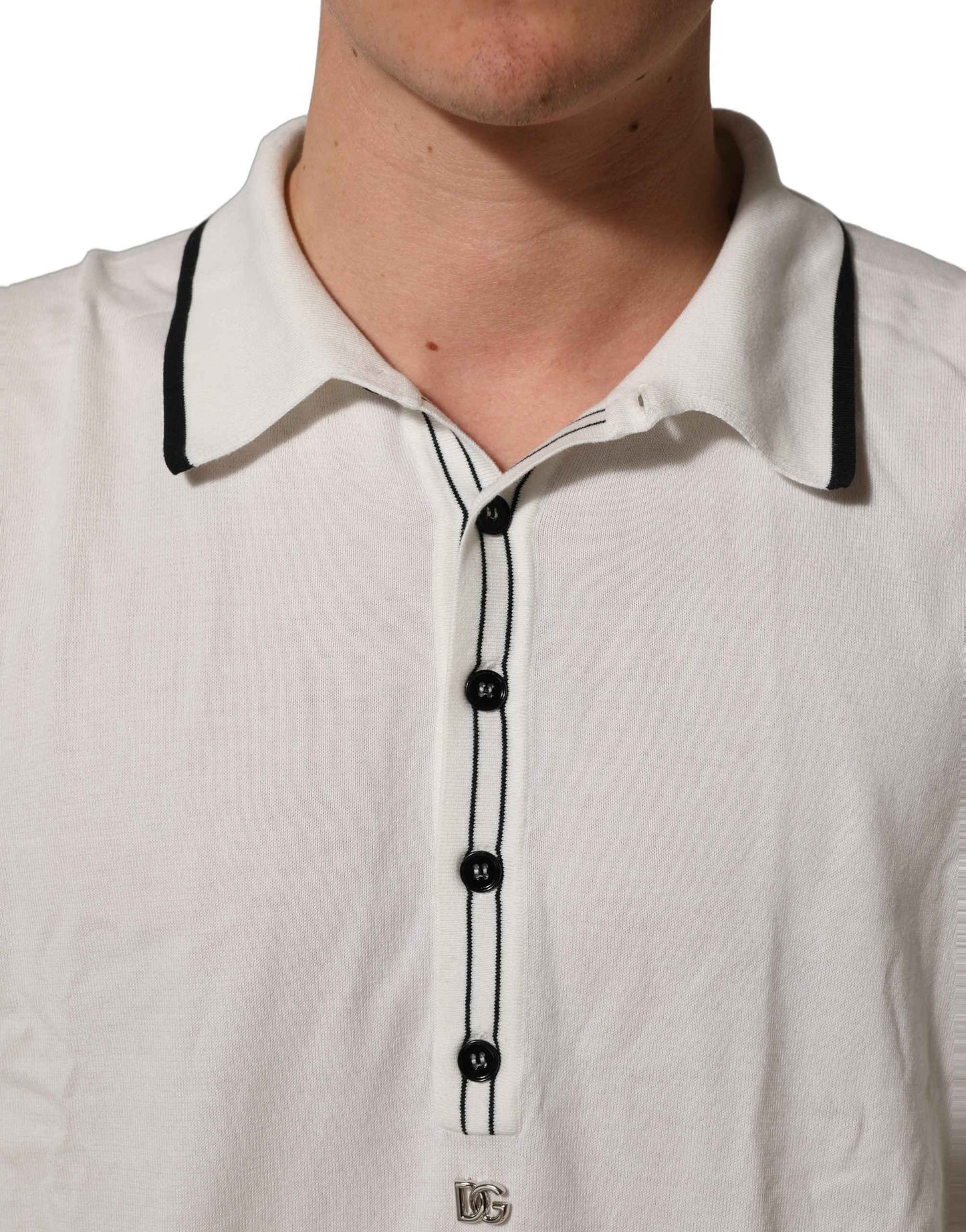 Black Leaf Print Silk Men Crew Neck T-shirt