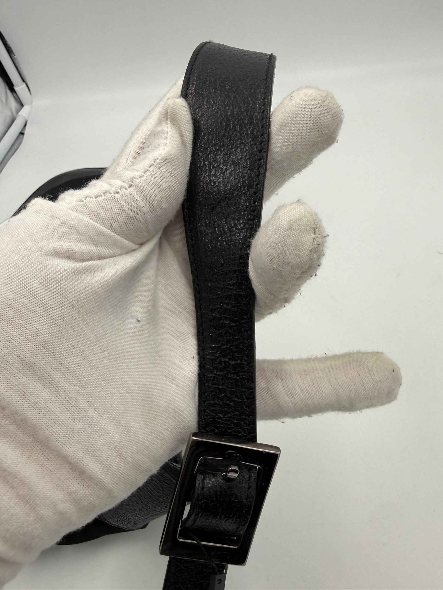 GUCCI JACKIE Leather and Canvas Handbag