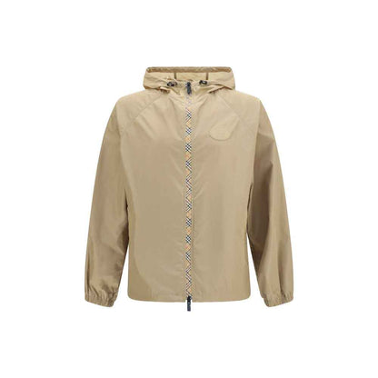Beige Nylon Shell Jacket