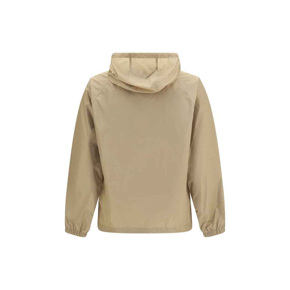 Beige Nylon Shell Jacket