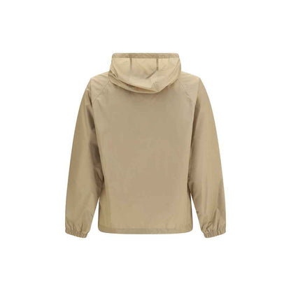 Beige Nylon Shell Jacket