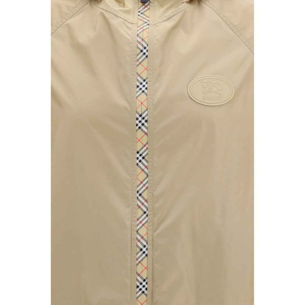 Beige Nylon Shell Jacket