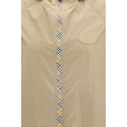 Beige Nylon Shell Jacket
